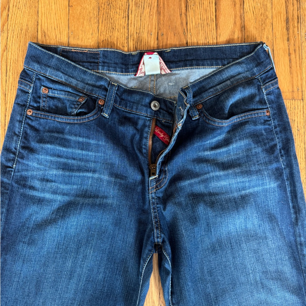 Lucky Brand Women’s Dark Blue Straight Jeans size 14 - Picture 2 of 10